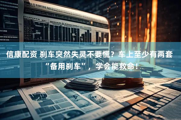信康配资 刹车突然失灵不要慌?车上至少有两套 “备用刹车”,学会能救命!